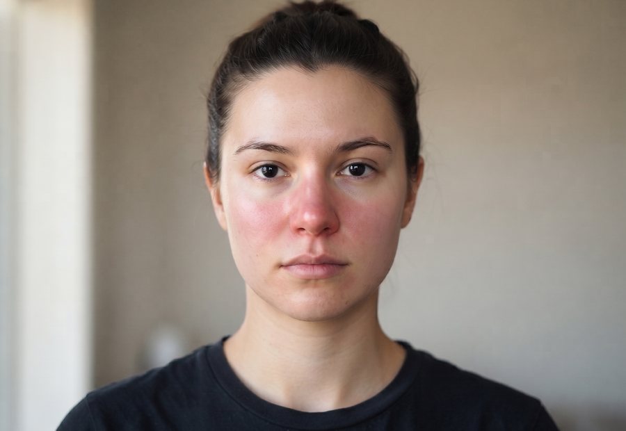Dasselbe Gesicht nach der Behandlung