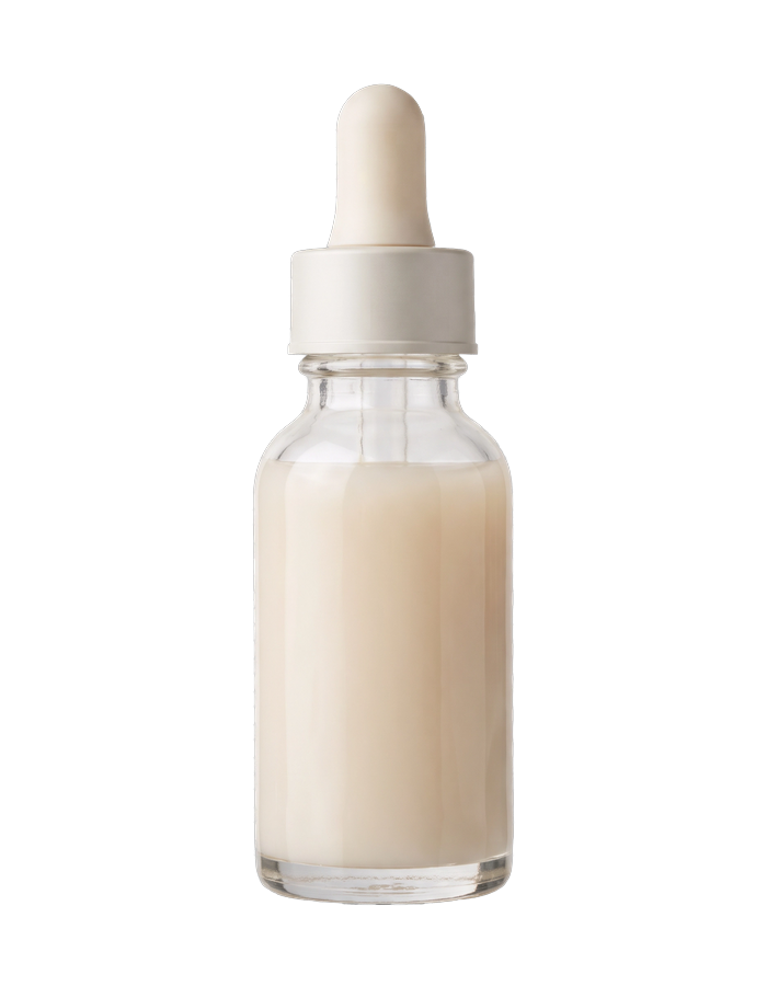 Nagelserum im Glasfläschchen mit Pipette