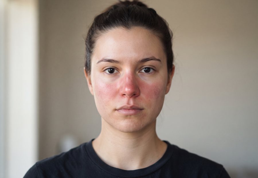 Gesicht vor der Behandlung
